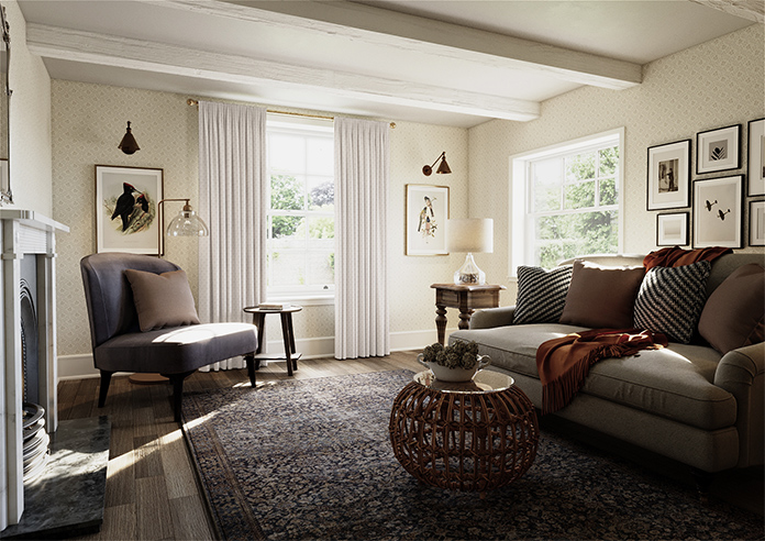 Luxor, Cream - Made to Measure Curtains - Image 7